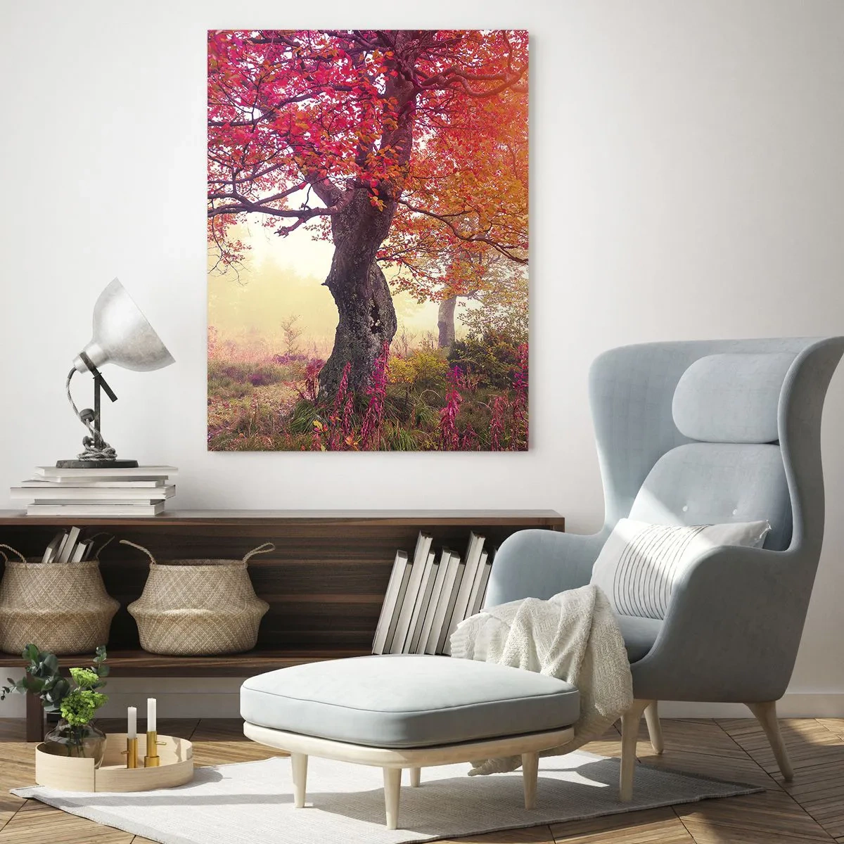 Obraz na skle - Šialenstvo rozkvetu - 50x70 cm