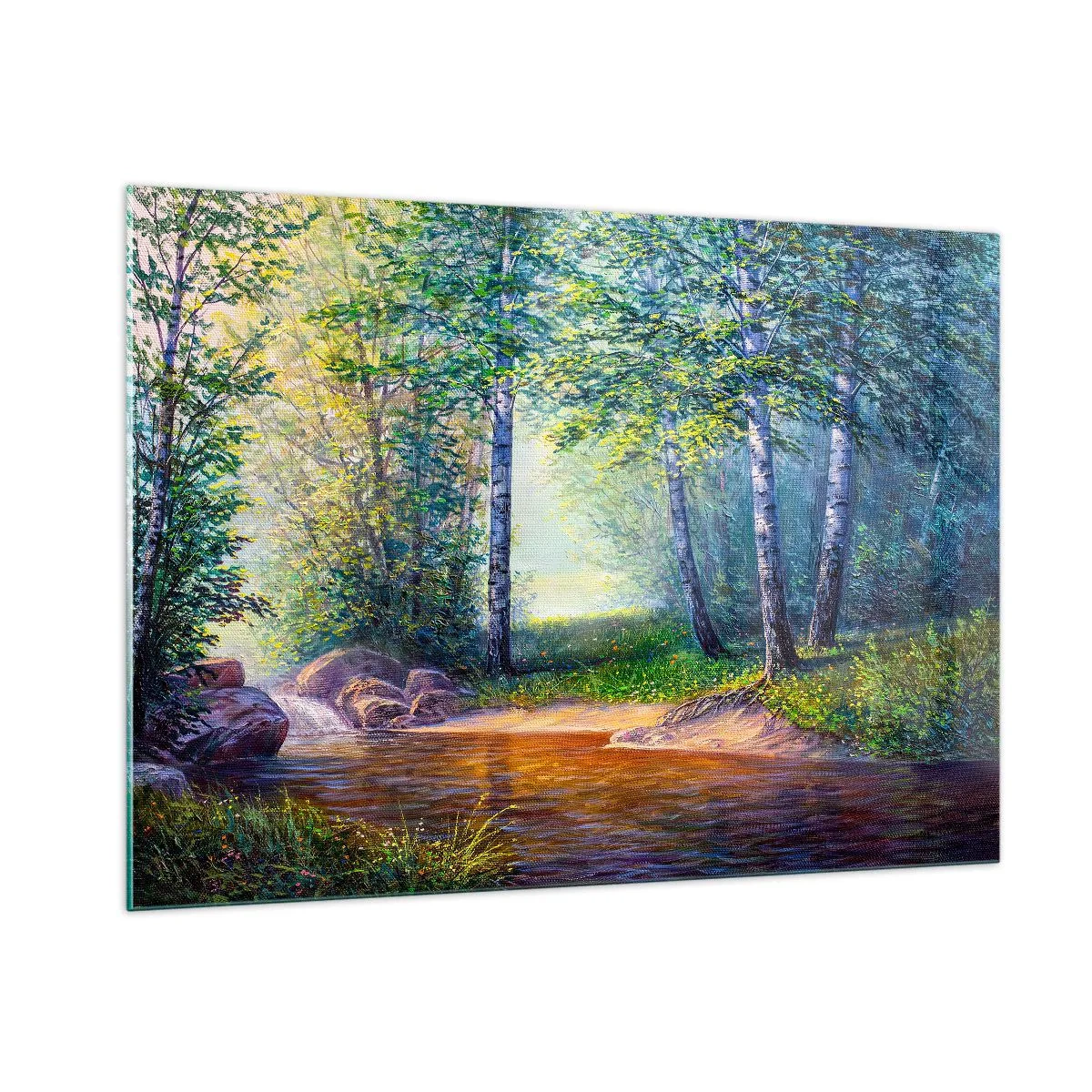Obraz na skle - Idylické prostredie - 100x70 cm