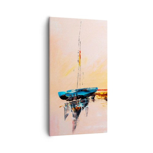Obraz na plátne - Večer v prístave - 55x100 cm