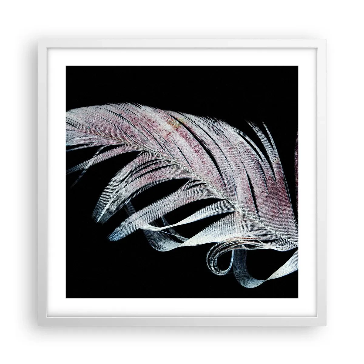 Plagát v bielom ráme - Premýšľajte o dotyku - 50x50 cm