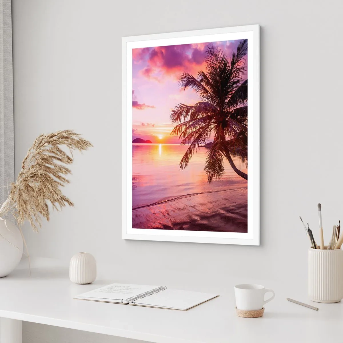 Plagát v bielom ráme - Blahobyt až po okraj - 70x100 cm