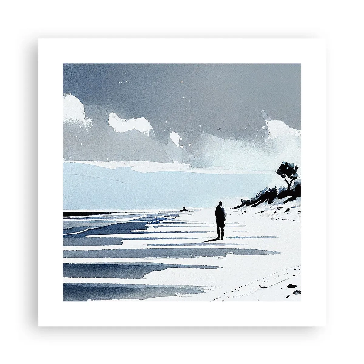 Plagát - O samote - 40x40 cm