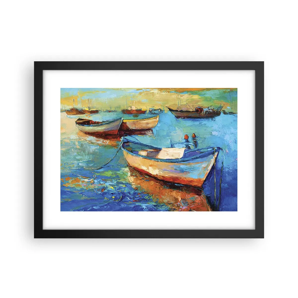 Plagát v čiernom ráme - V južnom zálive - 40x30 cm