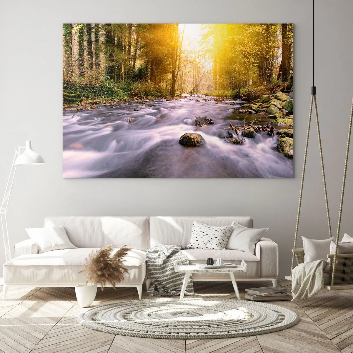 Obraz na skle - Malachit v strieborno-zlatej podobe - 120x80 cm