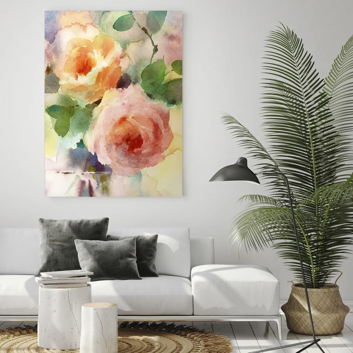 Obraz na skle - Jemné ako akvarel - 70x100 cm