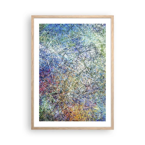 Plagát v ráme zo svetlého duba - To nie je tak jednoduché - 50x70 cm