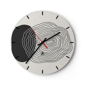 Nástenné hodiny - Trvanie a kmitanie - 40x40 cm