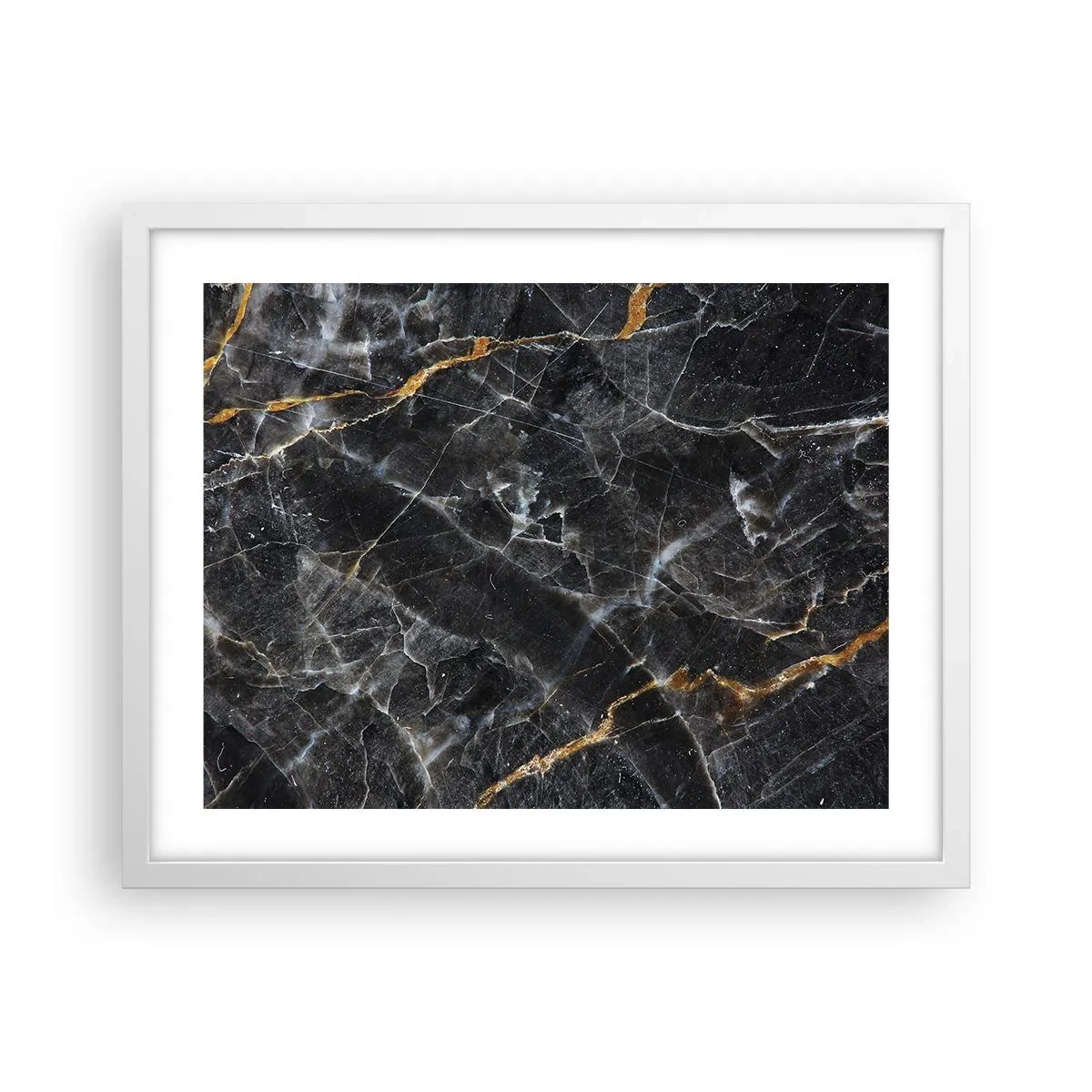 Plagát v bielom ráme - Vnútorný život kameňa - 50x40 cm