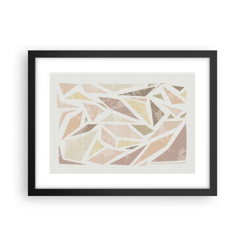 Plagát v čiernom ráme - Kompozícia: vitráž - 40x30 cm