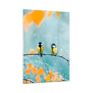 Obraz na skle - Vtáčie klebety - 50x70 cm