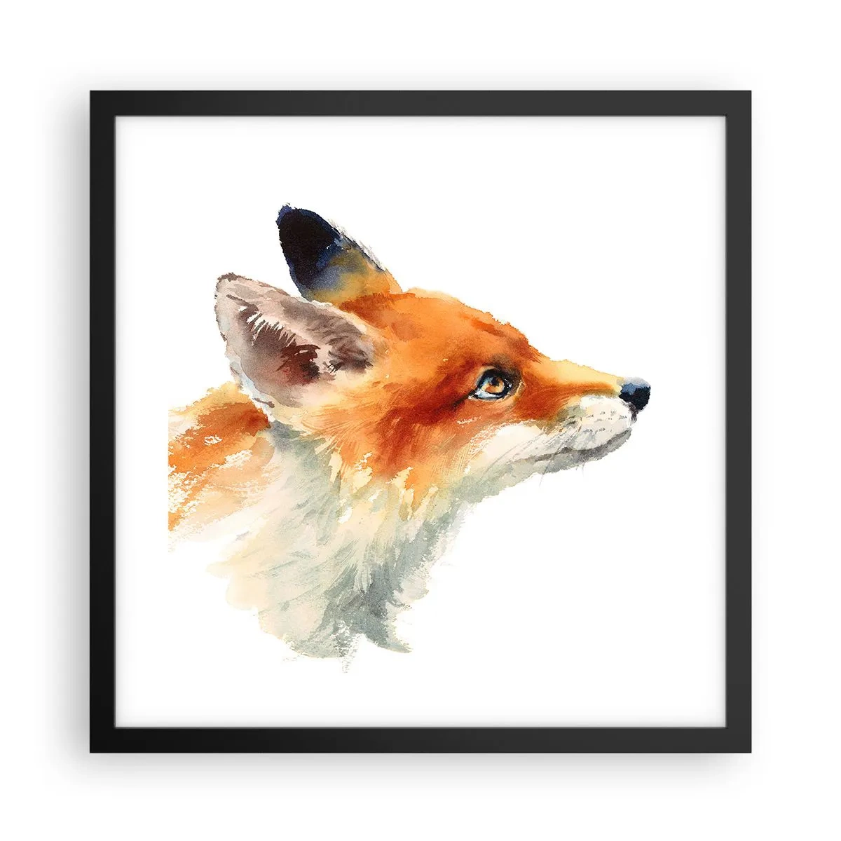 Plagát v čiernom ráme - Opatrnosti nie je nikdy dosť - 40x40 cm