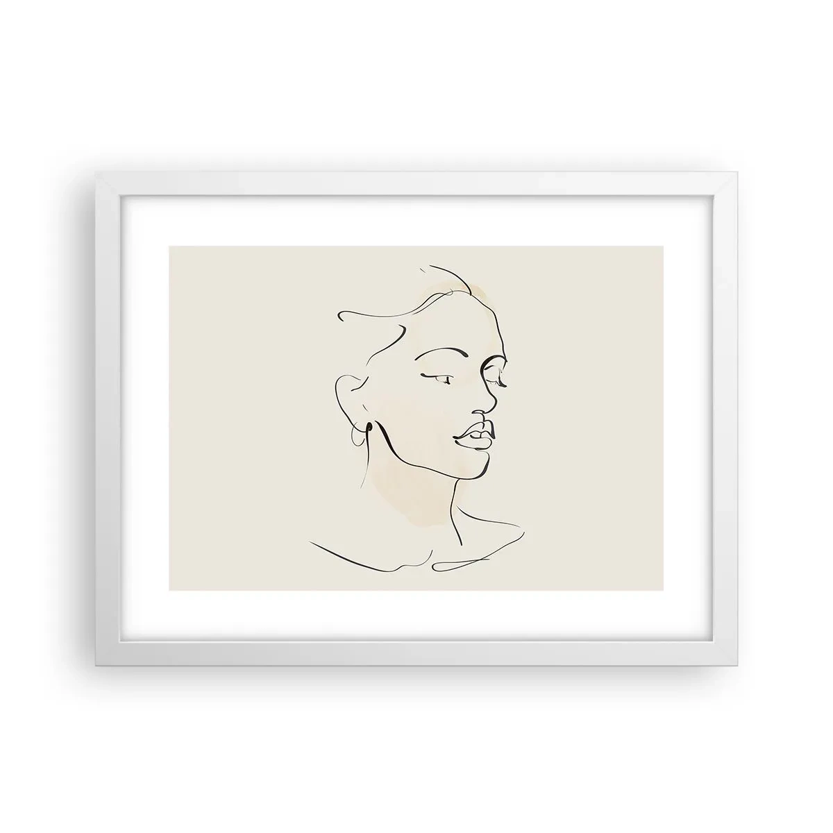 Plagát v bielom ráme - Výrazným ťahom - 40x30 cm