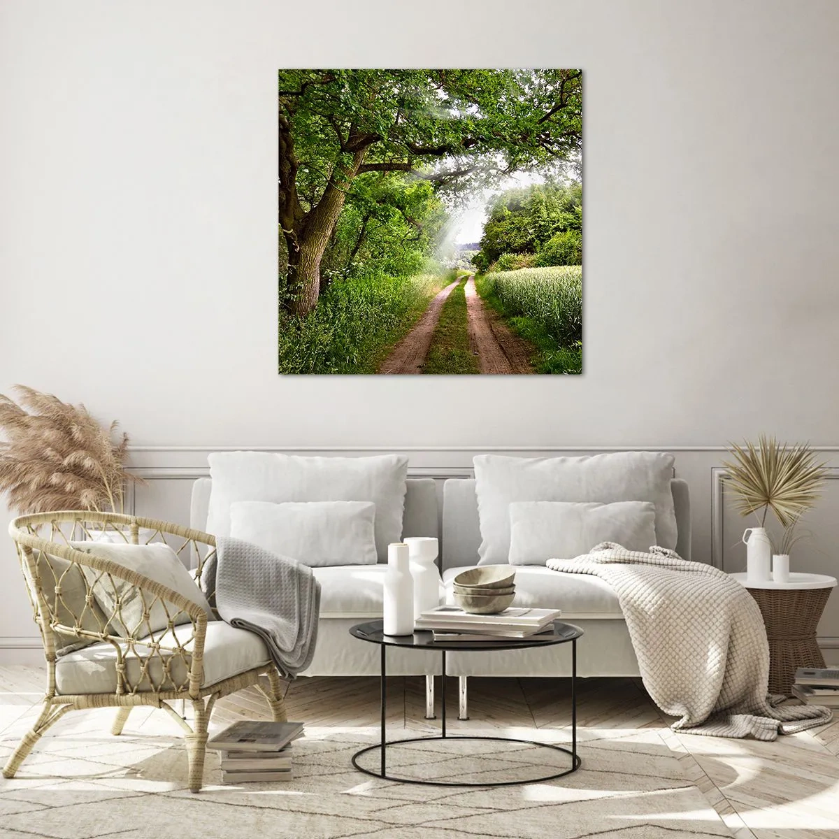 Obraz na skle - Et in Arcadia ego - 70x70 cm