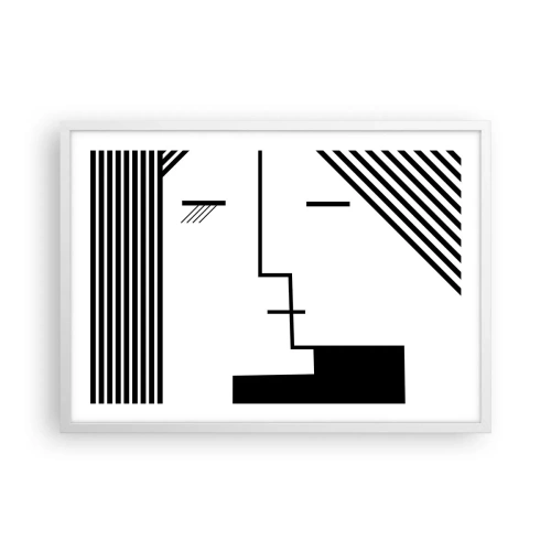 Plagát v bielom ráme - Proste bozk - 70x50 cm