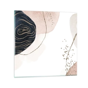 Obraz na skle - Všetko plynie - 70x70 cm