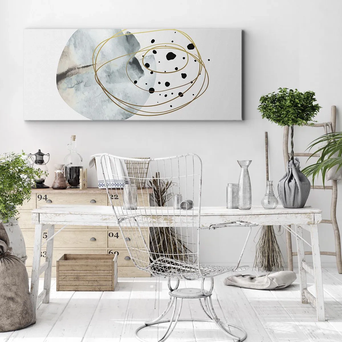 Obraz na plátne - V objatí priestoru - 160x50 cm