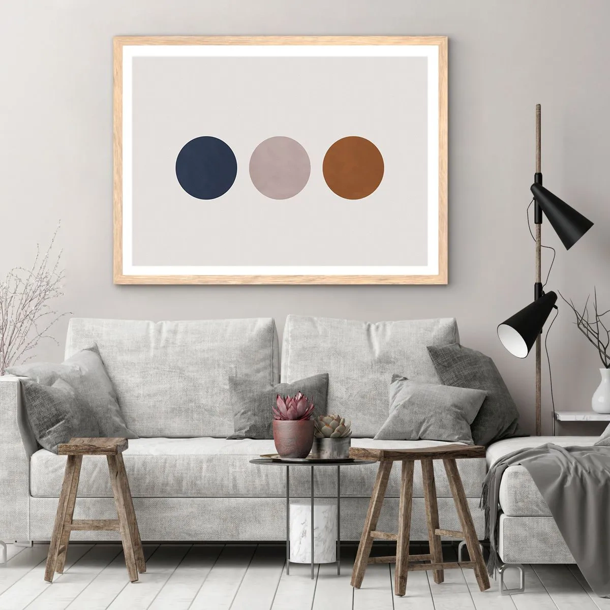 Plagát v ráme zo svetlého duba - Symbol dokonalosti - 100x70 cm