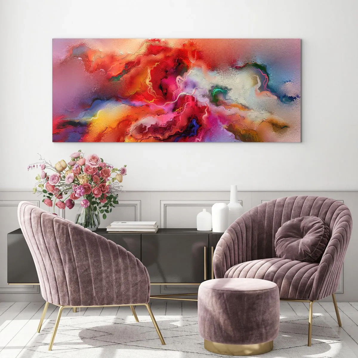 Obraz na skle - Ako zachytiť sny - dym - 160x50 cm