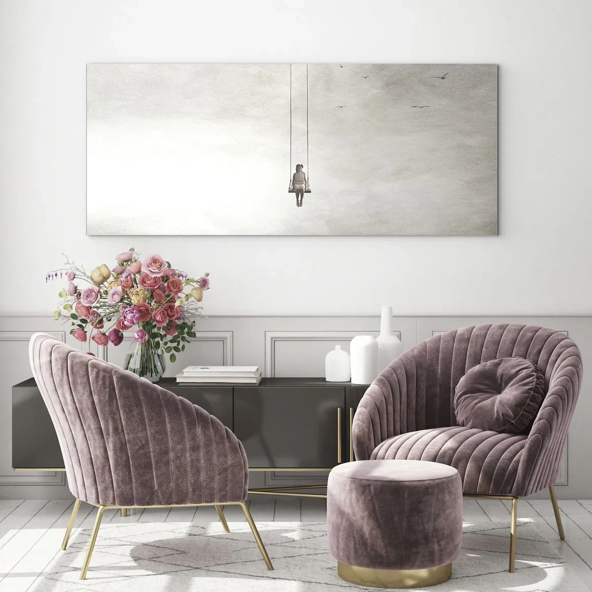 Obraz na skle - Dieťa v nás - 160x50 cm