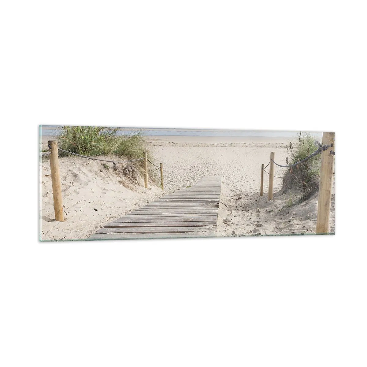 Obraz na skle - Až oko dovidí - 90x30 cm