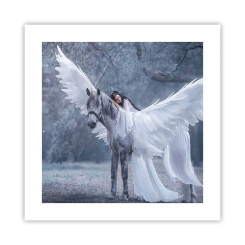 Plagát - Nadšený okamih - 40x40 cm