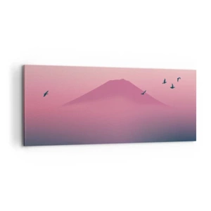 Obraz na plátne - Pútnici nad oblakmi - 100x40 cm