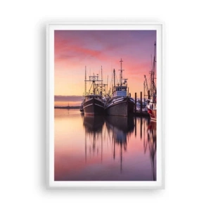 Plagát v bielom ráme - Pred ďalším dňom - 70x100 cm