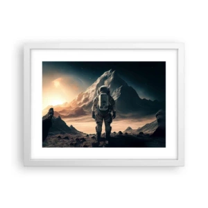 Plagát v bielom ráme - Nová výzva - 40x30 cm