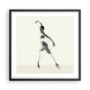 Plagát v čiernom ráme - V divadle sveta - 50x50 cm