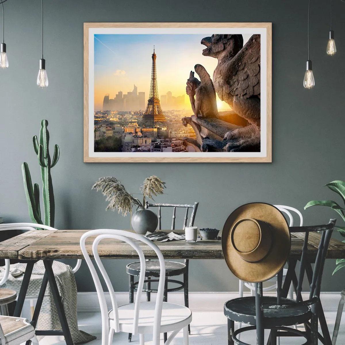Plagát v ráme zo svetlého duba - Veľa sa zmenilo… - 100x70 cm