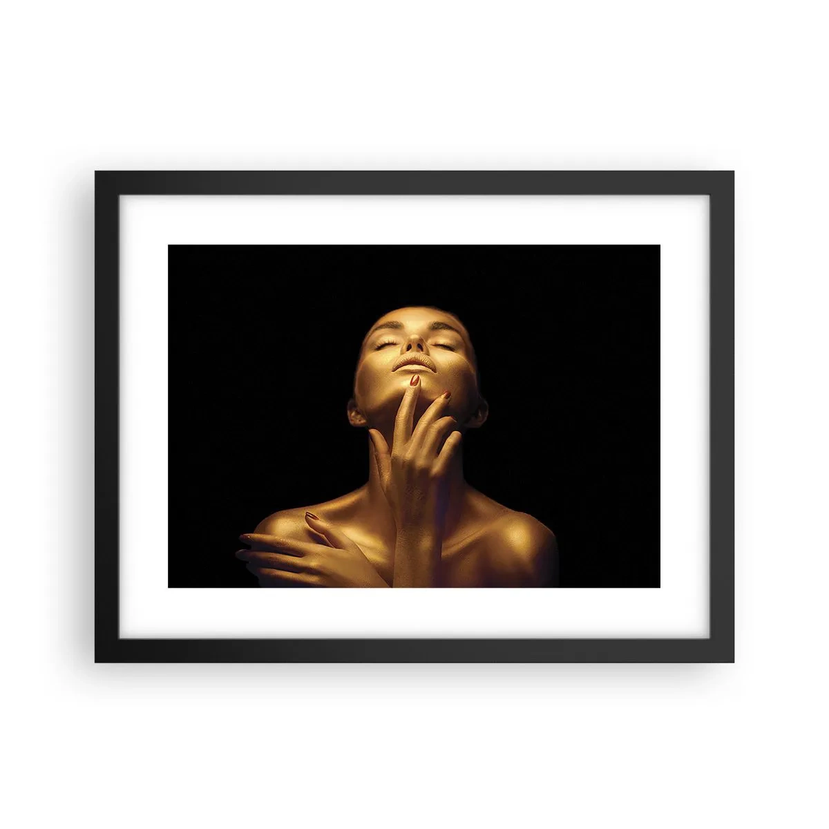 Plagát v čiernom ráme - Ako zlatý hodváb - 40x30 cm