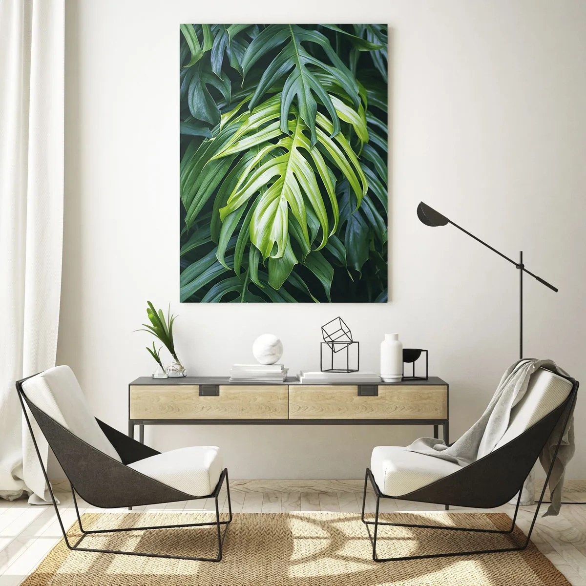 Obraz na skle - Ponoriť sa do sviežosti - 50x70 cm