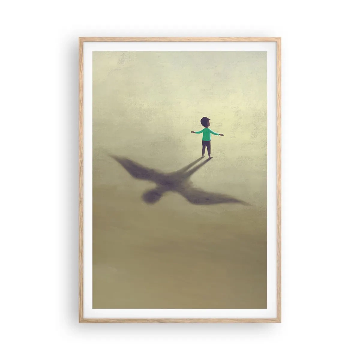 Plagát v ráme zo svetlého duba - Hrdina budúcnosti - 70x100 cm