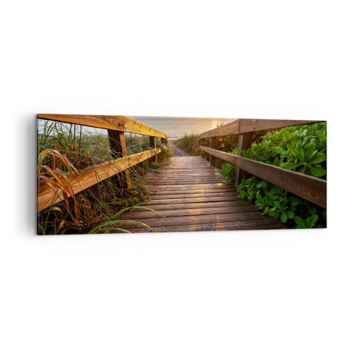 Obraz na plátne - A priamo k brehu - 140x50 cm