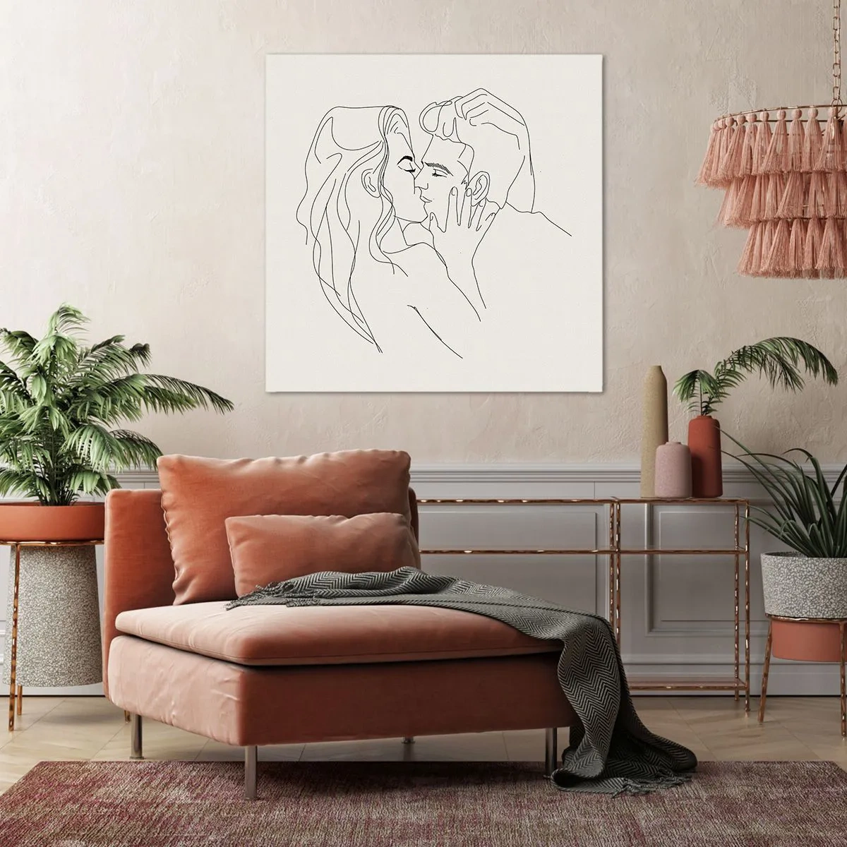 Obraz na plátne - Zamotaní citom - 50x50 cm