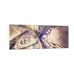 Obraz na skle - Vo veľkom zhone - 140x50 cm