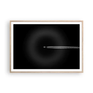 Plagát v ráme zo svetlého duba - Do inej dimenzie - 100x70 cm