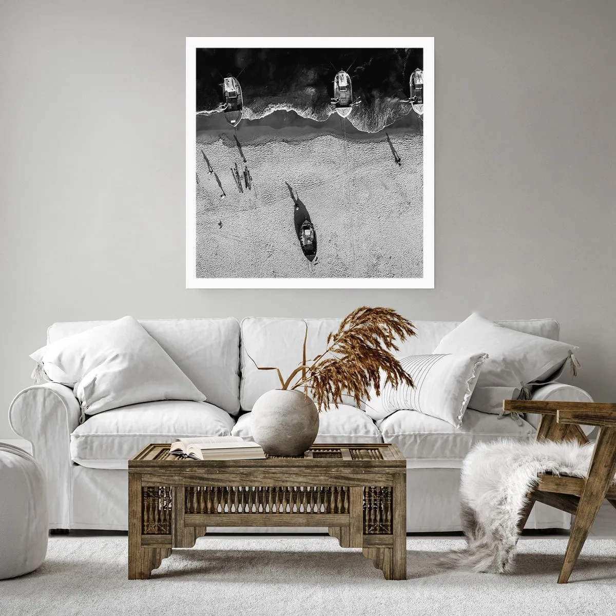 Plagát - Ešte na brehu… - 60x60 cm