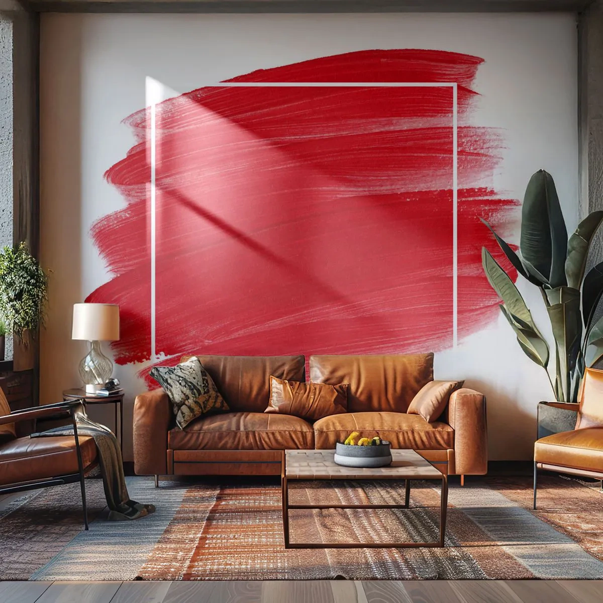 Fototapeta Premium Canvas - Mimo rám - Abstrakcia, Kus, Minimalizmus - 200x140 cm