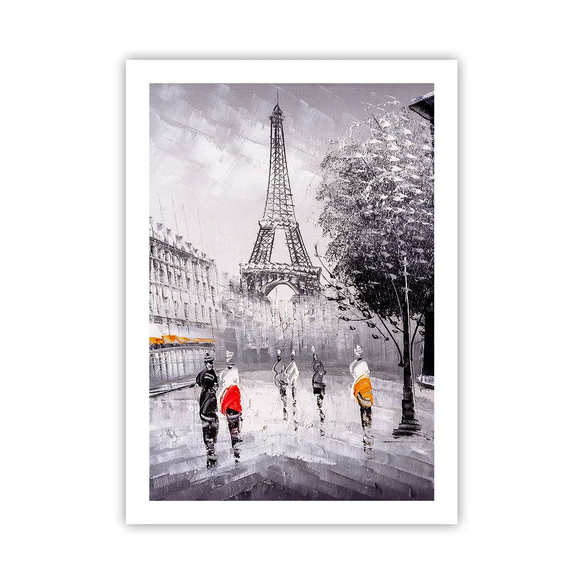 Plagát - Parížska prechádzka - 50x70 cm
