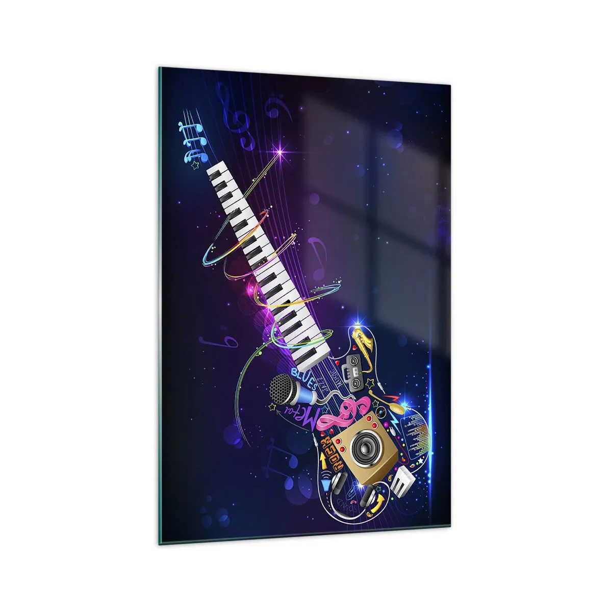 Obraz na skle - A všetko hrá - 70x100 cm