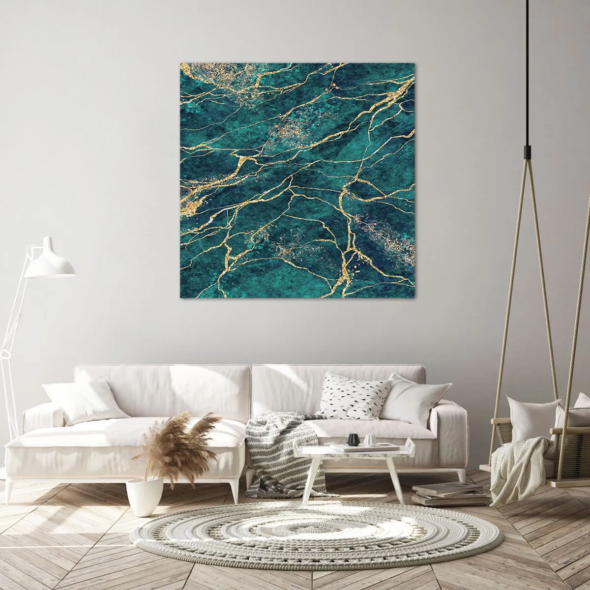 Obraz na plátne - Zlatá žila - 70x70 cm