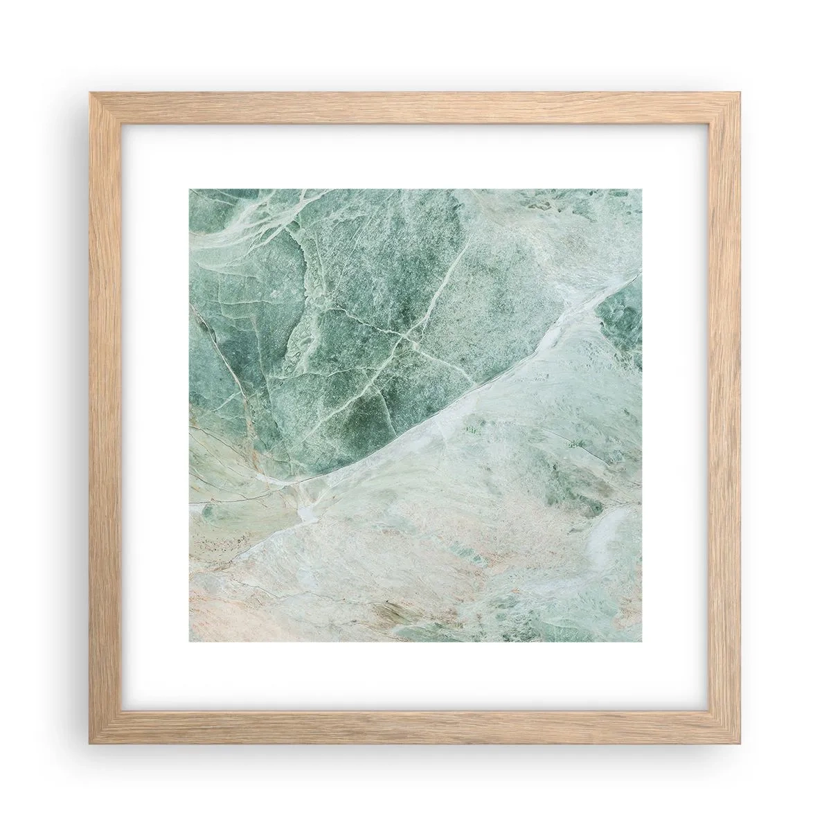 Plagát v ráme zo svetlého duba - Vznešený chlad kameňa - 30x30 cm