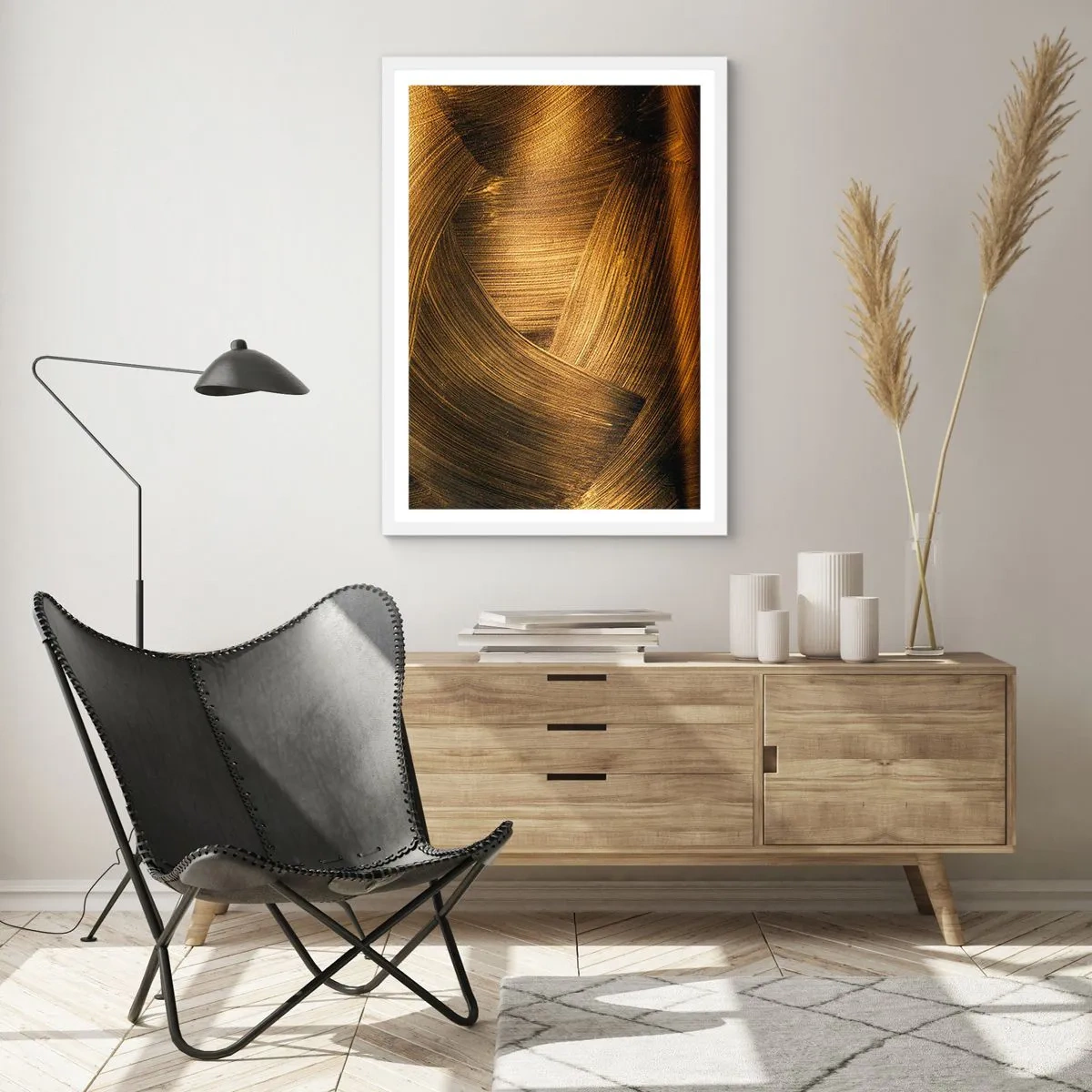 Plagát v bielom ráme - V zlatom labyrinte - 70x100 cm