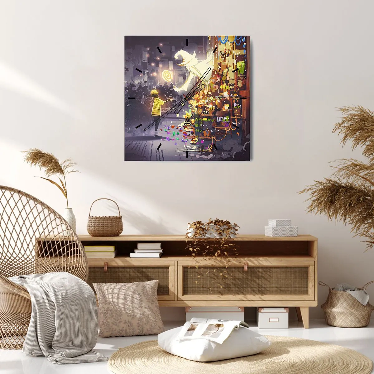 Nástenné hodiny - Kúzla existujú - 40x40 cm