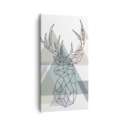 Obraz na plátne - V geometrickom lese - 55x100 cm