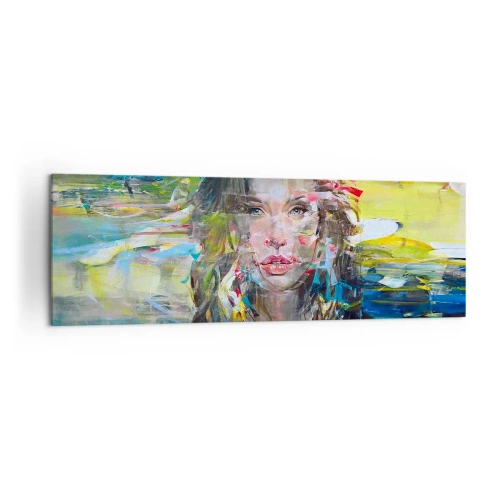 Obraz na plátne - Za závojom vzduchu - 160x50 cm