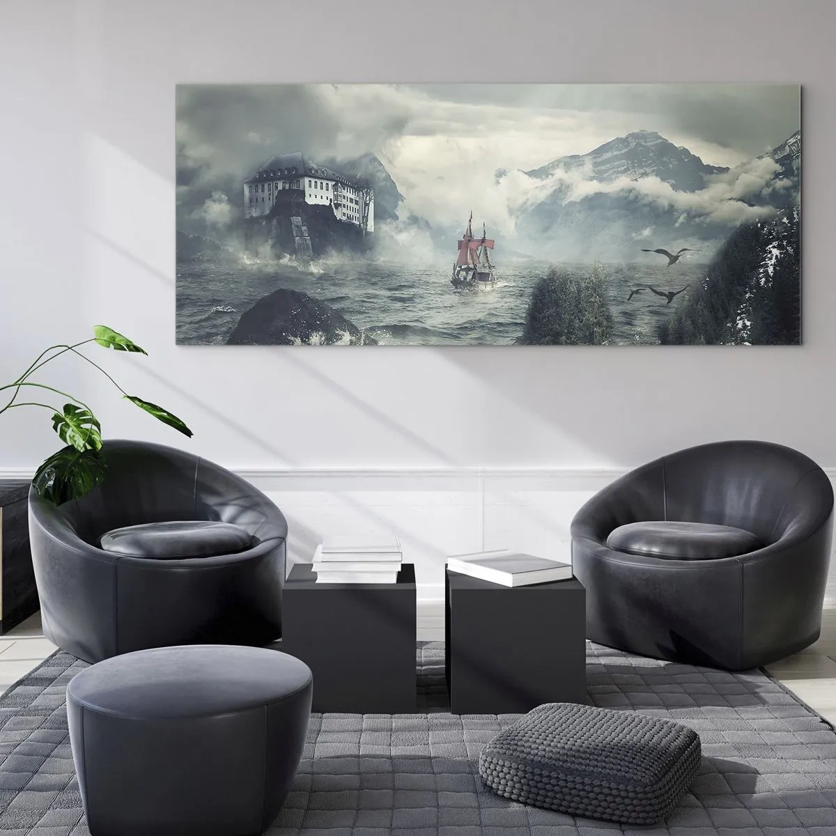 Obraz na skle - V kúzelných vodách - 140x50 cm