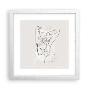 Plagát v bielom ráme - Umenie zvádzania - 30x30 cm