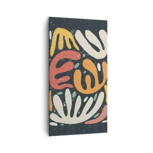 Obraz na plátne - Kompozícia – hneď ťa chytím - 55x100 cm